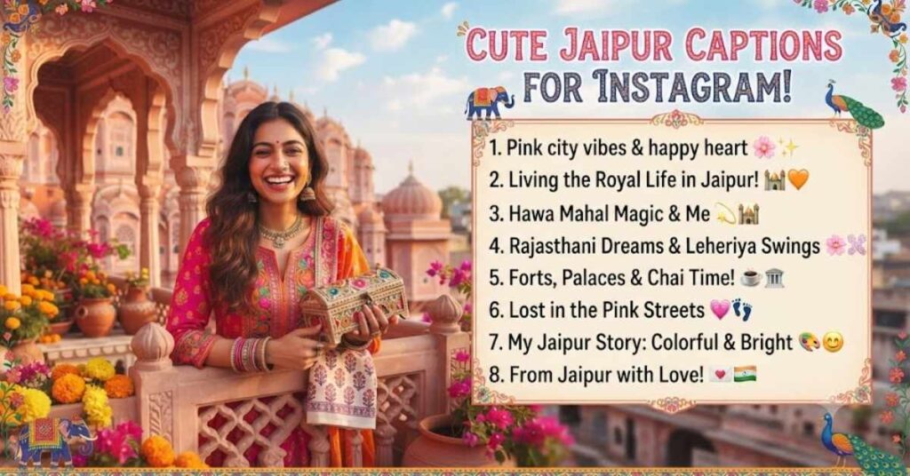 Cute Jaipur Captions for Instagram