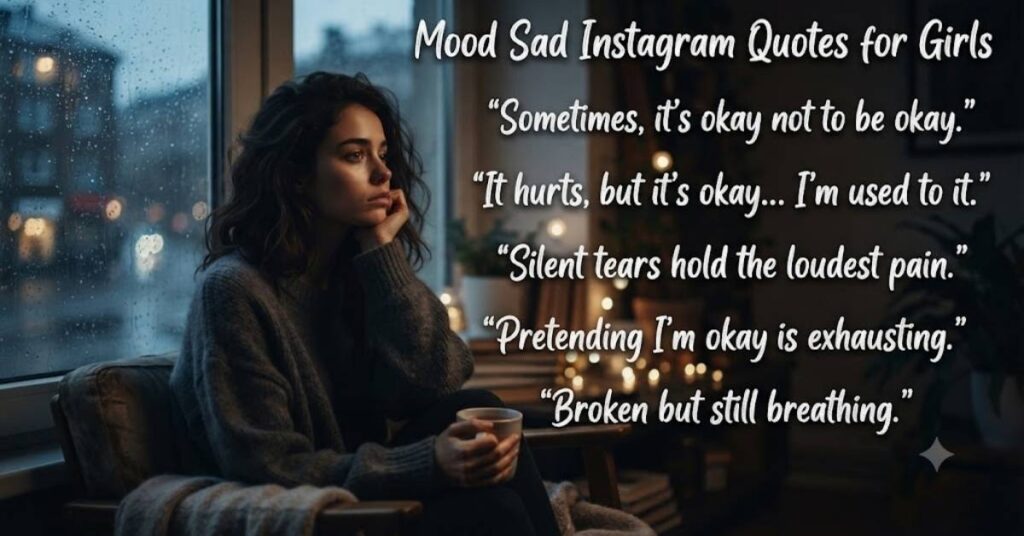 Mood Sad Instagram Quotes for Girls