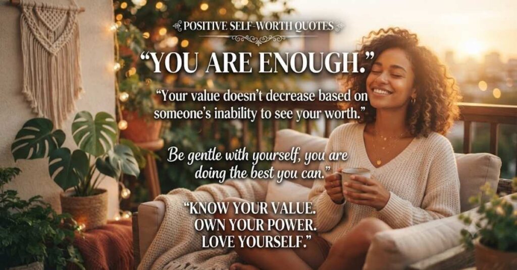 Positive Self Worth Quotes for Instagram