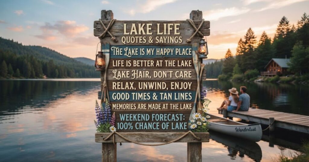 Lake Life Quotes and Sayings