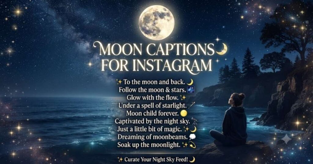 Moon Captions for Instagram