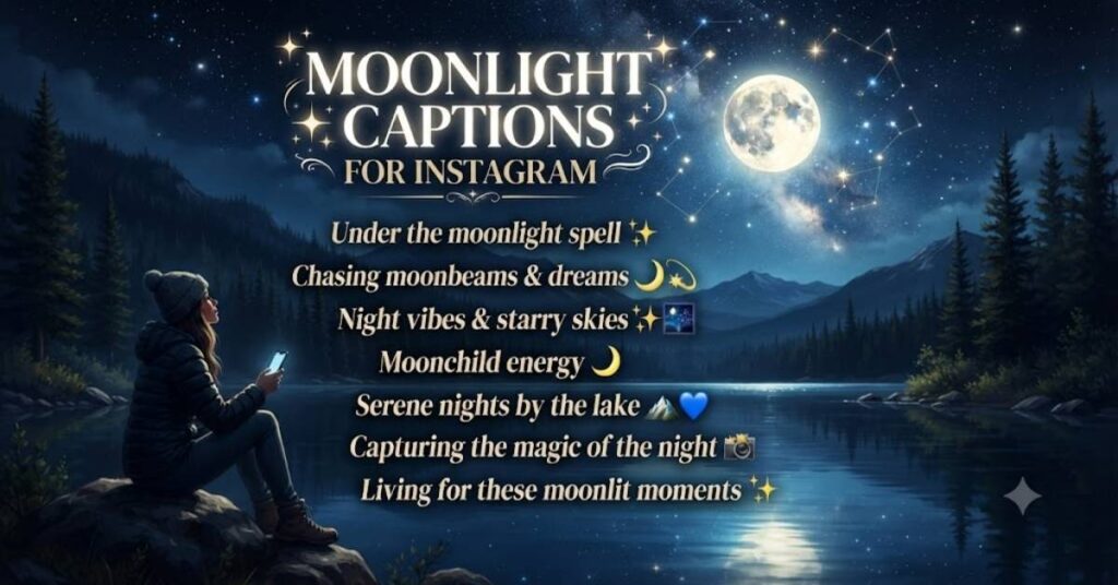 Moonlight Captions for Instagram
