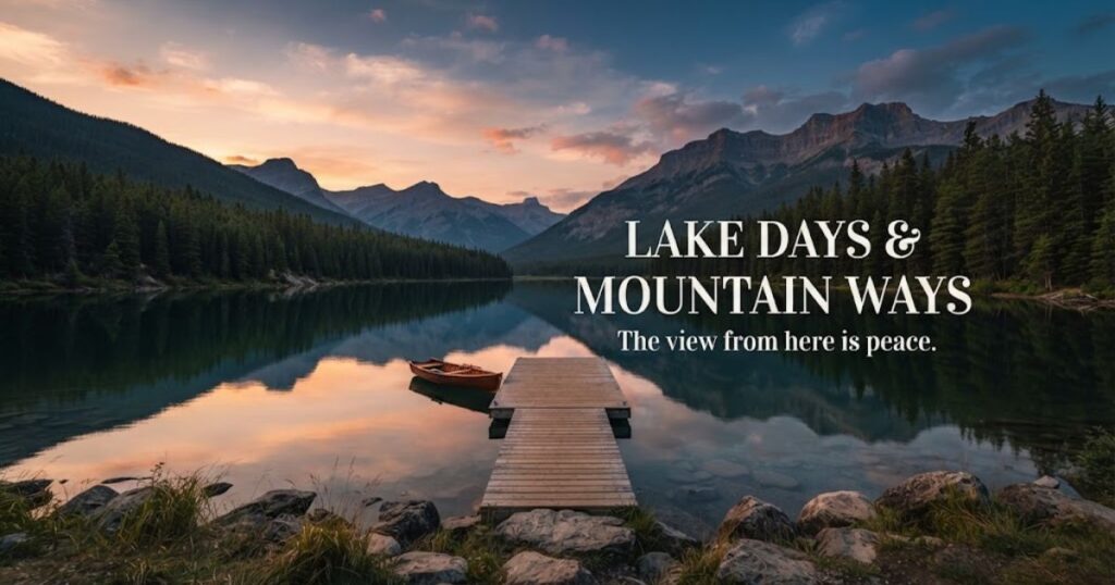 Short Lake View Captions
